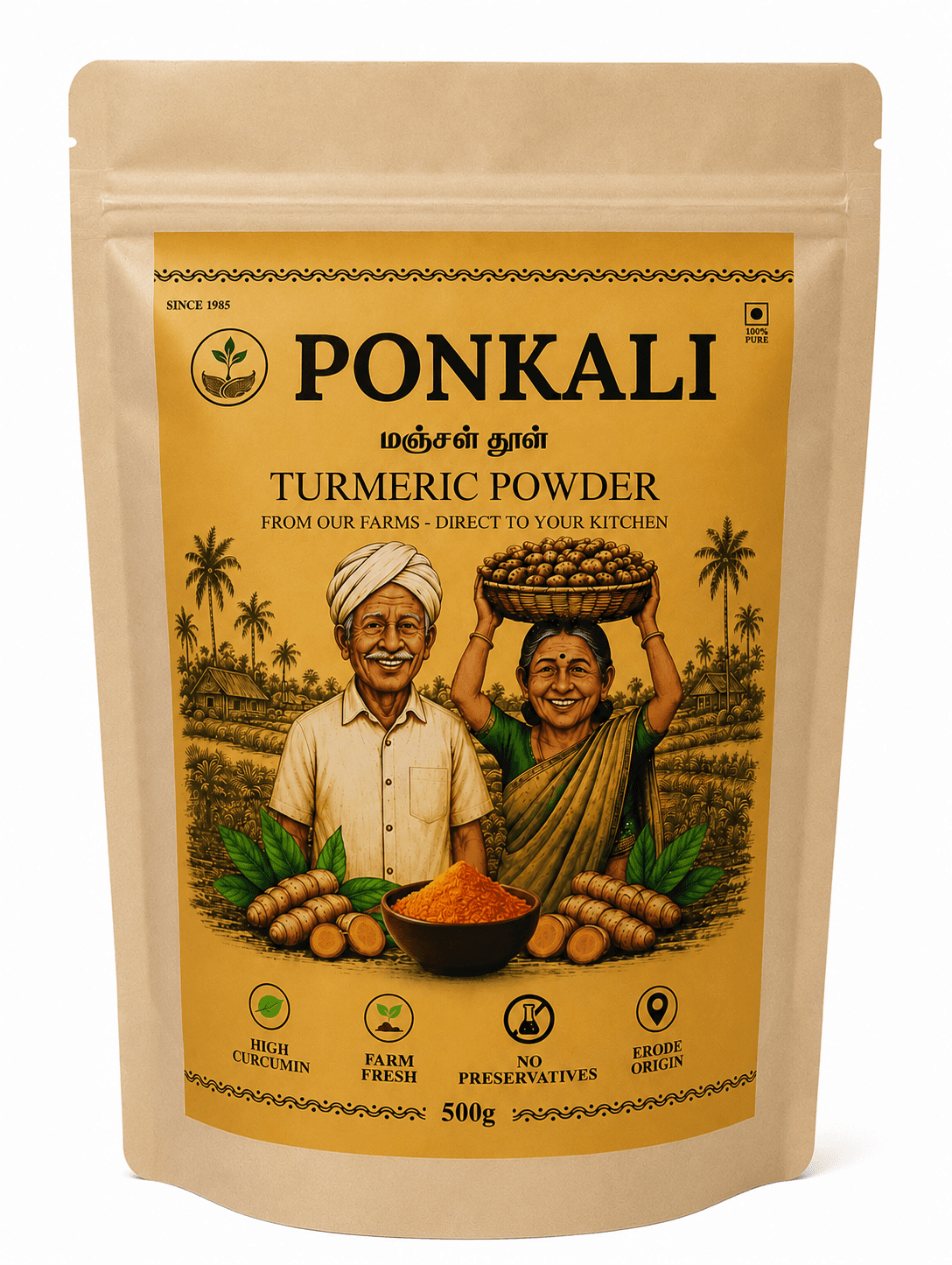 Ponkali Erode Turmeric Powder